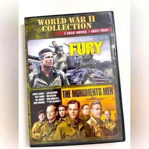 monuments men and Fury 2 disc bundle dvd